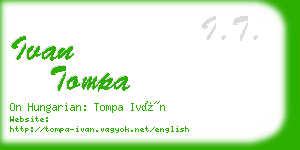 ivan tompa business card